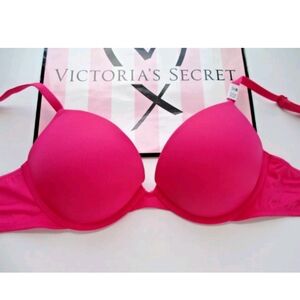 VICTORIA'S SECRET PINK Super Push-Up Bra VS Enchanted Pink 34A 36D 38DD 40B